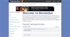 Desktop Screenshot of driverzap.com