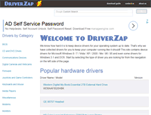 Tablet Screenshot of driverzap.com